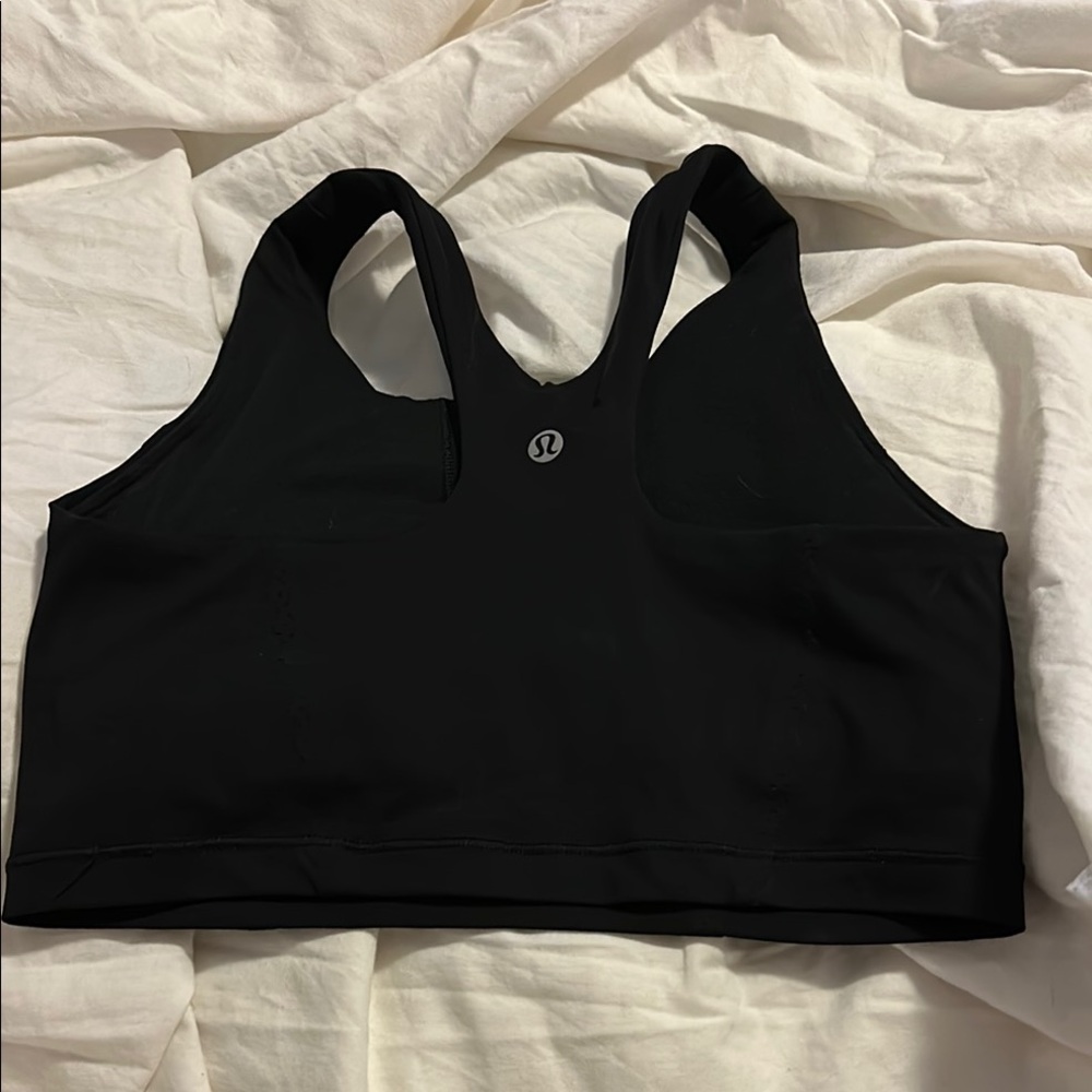 lululemon athletica Black Racerback Sports Bra